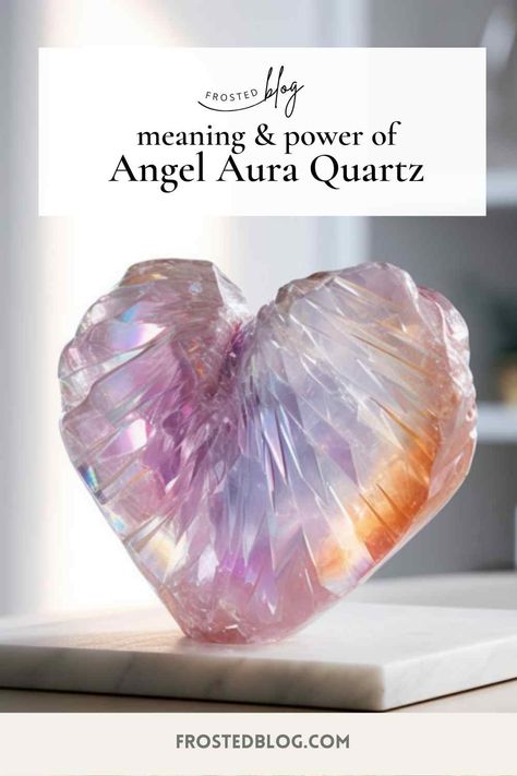 angel aura quartz heart Angel Aura Quartz Meaning, Angel Aura Quartz, Angel Aura, Energy Work, Shimmer N Shine, Aura Quartz, Self Care Routine, Crystals And Gemstones, Aura