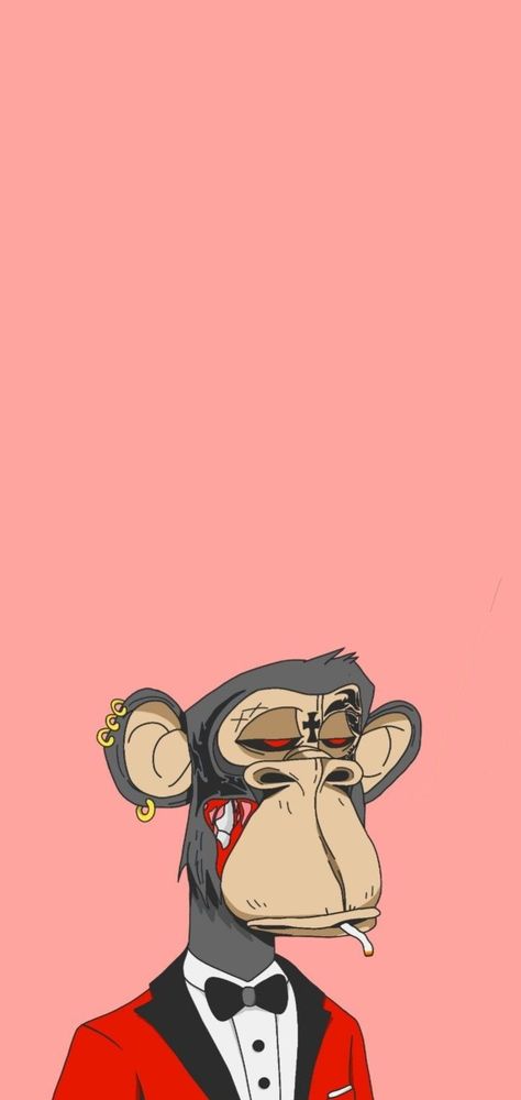 Nft Monkeys Wallpaper, Ape Nft Wallpaper, Ape Wallpaper, Nft Wallpaper, Swag Wallpaper, Bored Ape, Monkey Wallpaper, Iphone Lockscreen Wallpaper, Monkey Art