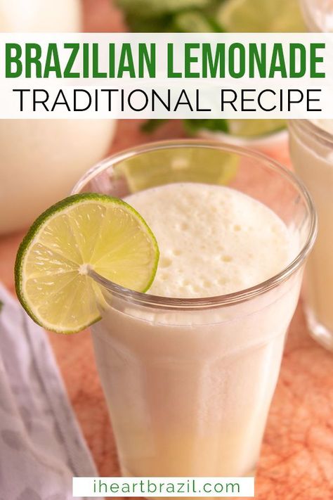 Margaritas, Essen, Dairy Free Brazilian Lemonade, How To Make Brazilian Lemonade, Brazilian Lemonade Recipe Condensed Milk, Mexican Lemonade Recipes, Swiss Lemonade Recipe, Brazilian Lemonade Recipe With Alcohol, Brazil Lemonade