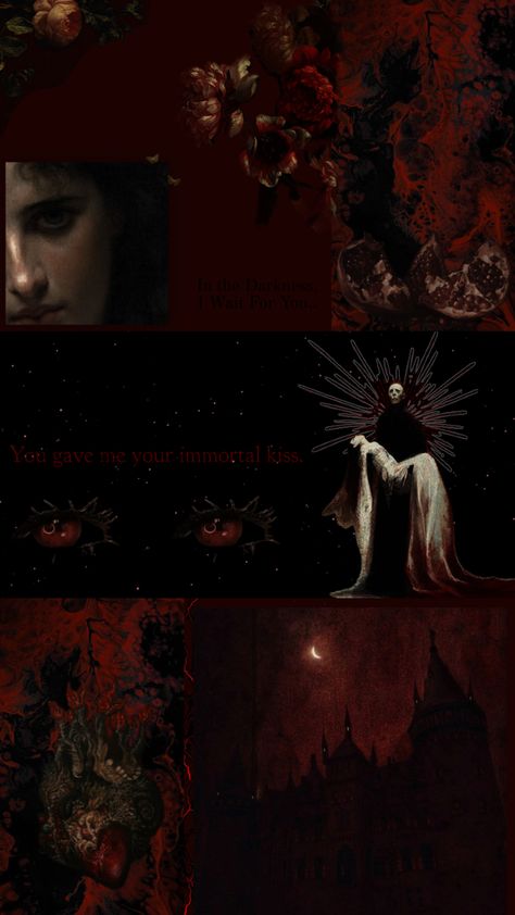 #vampire#darkaesthetic#red Red And Black Wallpaper, Feminine Energy Aesthetic, Gothic Wallpaper, Iphone Wallpaper Hipster, Feminine Art, Gothic Aesthetic, Black Wallpaper Iphone, Iphone Wallpaper Vintage, Howls Moving Castle