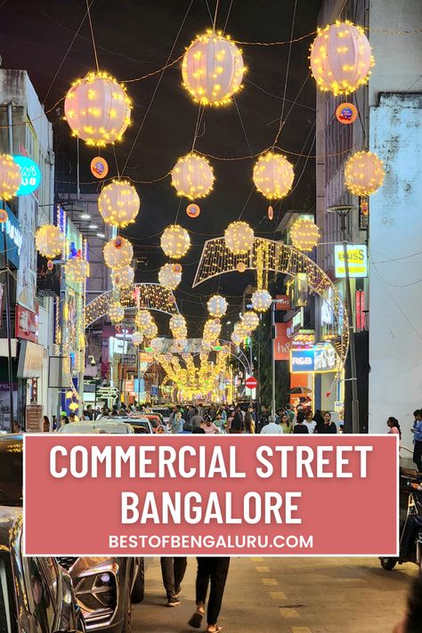 Get ready for a shopping spree at Commercial Street, Bangalore! 🛍️✨ 

Discover the best shops, know the timings, find the nearest metro, and parking tips all in one place. From vibrant clothes to unique accessories, it's a treasure trove for shoppers. Plus, we've got the scoop on other cool things to do nearby. 

Make your shopping trip a breeze and an adventure! #CommercialStreetBangalore #ShoppingGuide #BangaloreDiaries Things To Do In Bangalore, Bangalore Shopping, Commercial Street Bangalore, Vibrant Clothes, Parking Tips, Cool Things To Do, Commercial Street, Unique Accessories, Cool Cafe