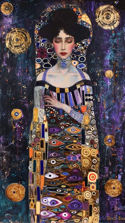 Gustav Klimt Inspired Art, Gustav Klimt Wallpaper, Klimt Aesthetic, Klimt Wallpaper, Gustav Klimt Paintings, Famous Art Paintings, Famous Art Pieces, Famous Artists Paintings, Gustav Klimt Art