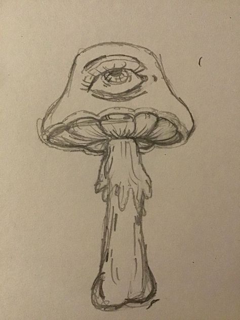 Drawing Ideas Creative, Trippy Mushroom, Trippy Drawings, 100k Followers, Art Sketches Doodles, Indie Drawings, Meaningful Drawings, Minimalist Tattoos, Easy Doodles Drawings