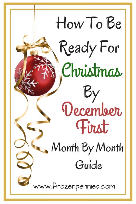 I am going to share with you my fail-proof system to get ready for Christmas and enjoy the holidays!  It all starts on September first. #christmas #budget #sinkingfund #frozenpennies September First, Get Ready For Christmas, Christmas Prep, Christmas Savings, Christmas Preparation, Christmas Organization, Christmas Planning, Ready For Christmas, Be Ready