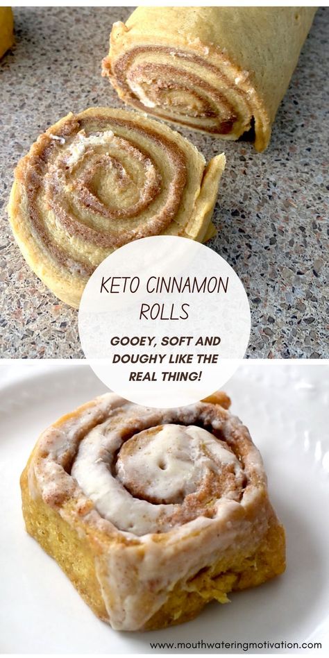 Gooey, soft cinnamon rolls with a low carb buttery cinnamon and brown "sugar" center. These are absolutely insane! They taste so much like the real thing, no one would ever know they are keto. The cream cheese frosting is just the cherry on top. Best Keto Cinnamon Rolls, Keto Low Carb Cinnamon Rolls, Buiscits Recipes Low Carb, Keto Cinnamon Rolls Recipe, Keto Caramel Pecan Rolls, The Best Keto Desserts, Sweetashoney Keto Recipes, How Does Keto Work, Fathead Dough Cinnamon Rolls