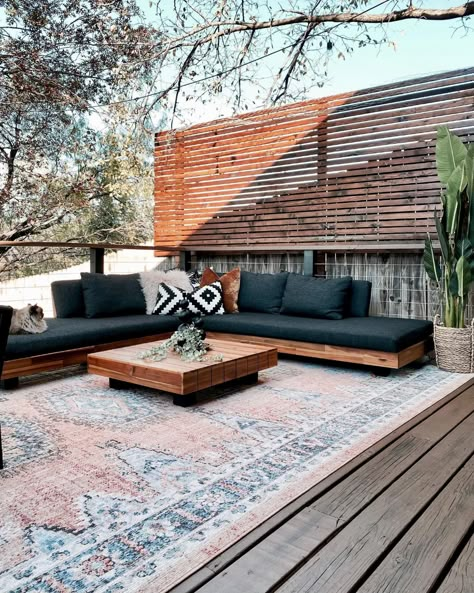 Article Patio Furniture, Ideas Terraza, Tattoo Modern, Waterproof Rug, Patio Rug, Outdoor Rugs Patio, Design Apartment, Patio Spaces, Patio Rugs