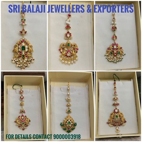 Antique gold maang tikka designs photo Gold Maang Tikka Designs, Gold Maang Tikka, Maang Tikka Design, Tikka Designs, Tikka Jewelry, 22 Carat Gold Jewellery, Maang Tika, Black Beads Mangalsutra Design, Gold Earrings Models