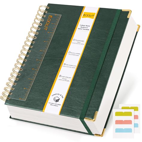 PRICES MAY VARY. [Hardcover Spiral Journal Notebook] With EOOUT's latest design of hardcover spiral notebook, you can better help you organize your family, work and other projects, etc.. Our notebook has a total of 300 coded pages and comes with a table of contents. There is enough writing space to help you better categorize and record important matters. After researching the writing habits of notebook users, we have designed each page with the date and weather to make your records more convenie Organisation, Canning Nectarines, Midori Travelers Notebook Inserts, Journaling Tools, Writing Habits, College Journal, Spiral Notebook Covers, Paper Spiral, Organizing Time Management