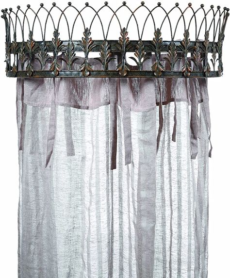 Metal Canopy Bed, Window Canopy, Crown Decor, Bed Crown, Canopy Architecture, Wedding Canopy, Garden Canopy, Fabric Canopy, Metal Curtain