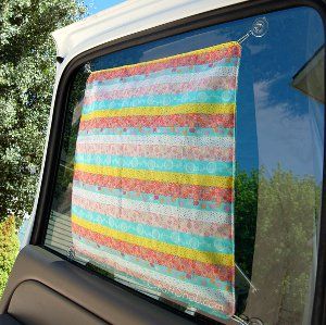 With the days of hot sunshine fast-approaching, now is the perfect time to start sewing up some easy sewing projects for the summer. This DIY Car Sun Shade is the perfect place to start. Fat Quarter Projects, Sewing Tutorials Free, Car Sun Shade, Diy Car, Easy Sewing Projects, Diy Couture, Fabric Projects, Diy Organization, Sun Shade