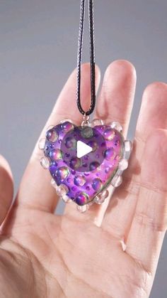 You Name It, Resin Tutorial, Resin Necklace, Jewelry Pendant, Uv Resin, Name It, Resin Art, Epoxy Resin, Heart Pendant