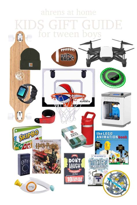 A gift guide for the tween boys in your life. No nerf guns, fortnite, or boring gifts to be found! The best gifts under the tree for your boy! Gifts For 8 Year Boy, Gifts For 11 Year Boy, Gifts For 9 Year Boy, Gifts For 10 Year Boy, Gifts For Boys 8-10, Teen Boy Gift Ideas, Boy Gift Ideas, Boys Gift Ideas, Boys Christmas Gifts