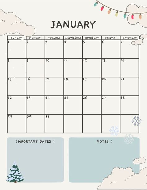 January 2023 Calendar - Notability Gallery Organisation, Monthly Planner Template 2024, December Calendar 2024, Good Notes Calendar, Cute Calendar 2024, Calendar Design 2024, December Schedule, Cute Calendar Template, Cute Calendars