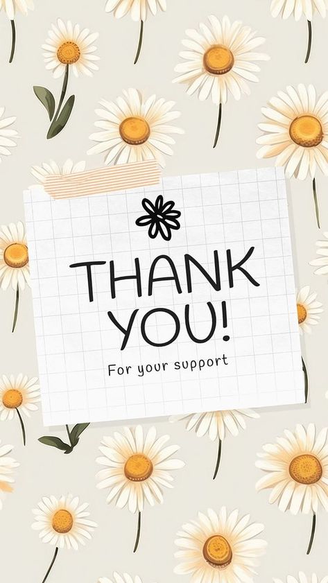 Thank you Instagram story template | premium image by rawpixel.com / Chim Instagram Thank You Story Ideas, Thank You For Watching Template, Thank You For Changing My Life Template, Facebook Story, Thanks For Your Support, Quote Template, Awesome Designs, Flower Card, Best Templates