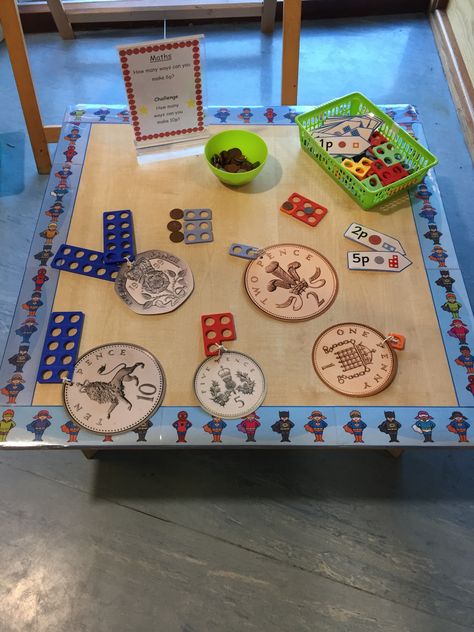 Money Challenge Money Tuff Tray Ideas, Money Eyfs Activities, Money Early Years Activities, Money Activities Eyfs, Money Year 1, Money Eyfs, Science Continuous Provision Year 1, Ks1 Money Activities, Year 2 Continuous Provision