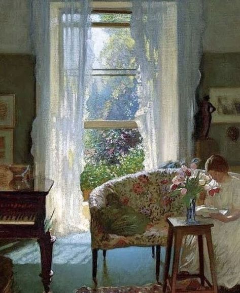 Jon on Twitter: "George Clausen (1852 - 1944) Interior https://t.co/M8hCjHKUxg" / Twitter Pastels Portrait, George Clausen, Middle Ages Art, Virgil Finlay, Brothers Karamazov, Sleep In Peace, It's A New Day, Pastel Portraits, Cottage Interiors