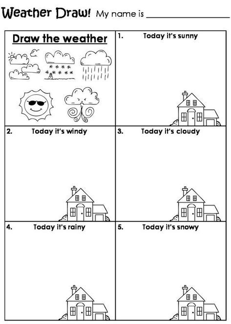 Seasons Kindergarten, Teaching Weather, Seasons Worksheets, Weather Worksheets, Materi Bahasa Inggris, Preschool Weather, Weather Theme, Weather Unit, Worksheet For Kids