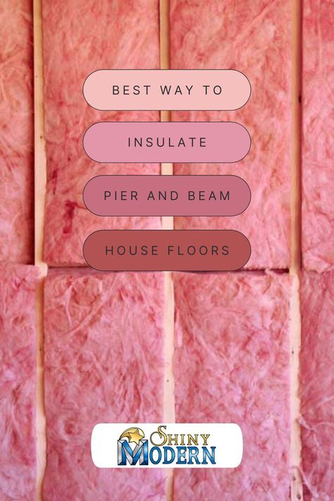 Insulating floors in a home can be just as important as insulating windows. Here is the best way to insulate pier and beam house floors. Floor Insulation Ideas, Pier And Beam House Skirting, Insulating Floors, Pier And Beam House, House On Piers, Insulating Windows, Pier And Beam Foundation, House Skirting, Diy Insulation