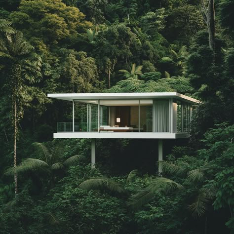 Mirador 🌱 #tropical #tropicalvibes #greenarchitecture #tropicalarchitecture #tropitecture #vacationhome #vacationvibes #stone #stonearchitecture #tropicalhouse #interiordesign #greenitecture #architecture #design #art #green #render #critday #archolution #architecture #architecturephotography #greenarchitecture #biophilia #biophilicdesign #midjourneyaiart #midjourneyarchitecture #aiarchitecture #sohabitats Tropical Modern Architecture, House Models, Modern Tropical House, Pool Landscape, Australian Style, Hillside House, Bali Villa, Pool Landscape Design, Tropical Architecture