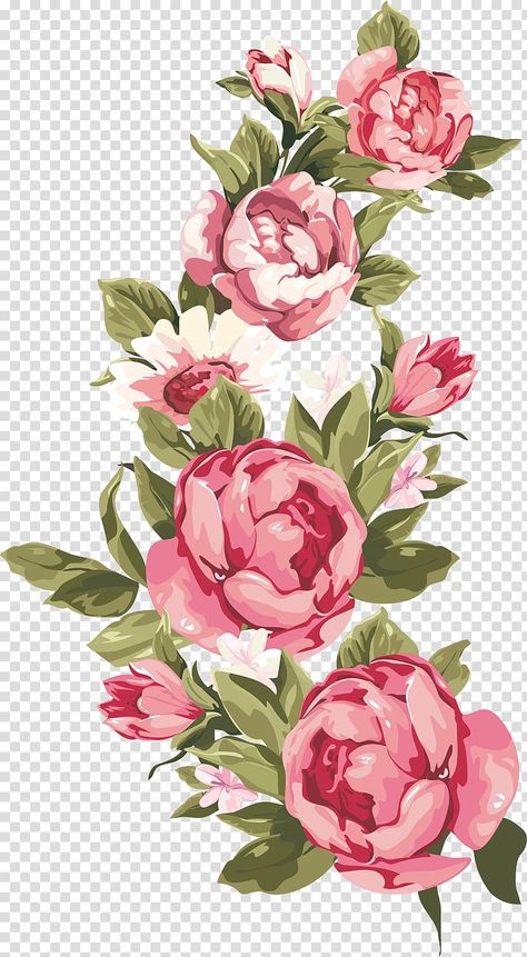 Rose Flower Png, Peony Illustration, Flower Graphic Design, Rose Illustration, Flowers Illustration, Pink Watercolor Flower, Pink And Purple Flowers, Pink Rose Flower, Watercolor Flowers Paintings