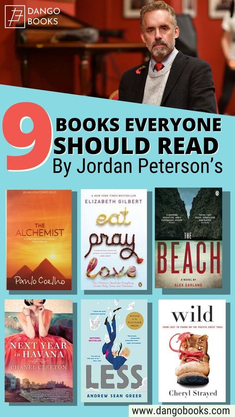 Ever wonder what Jordan Peterson reads in his spare time? If so, you’re in luck! Today, we’re going to take a look at Jordan Peterson’s nine books everyone should read. They cover a wide variety of topics and range from dystopian fiction to religious history. #dangobooks #bookrecommendations #jordanpeterson #booklover #bookworms Jordan Peterson Book List, Jordan Peterson Books, Books Every Man Should Read, Books Men Should Read, Books To Read For Men, Books Summary, Page Turner Books, Library Fashion, Books For Men