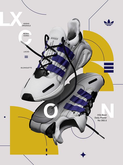 Sneakers Design Art, Shoes Poster Design, Sneaker Campaign, Poster Moodboard, Sneakers Poster, Adidas Poster, Facebook Ads Campaign, Cv Inspiration, Shoe Advertising