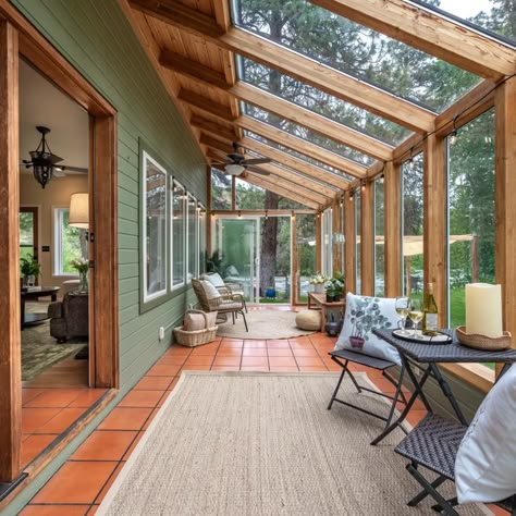 River Porch - Traditional - Sunroom - Other - by Ehrmin Remodelers | Houzz Sunroom Addition, Sun Rooms, Sunroom Designs, Sunroom Ideas, Enclosed Patio, Dream House Ideas, Sunrooms, House Extensions, Future Home Ideas