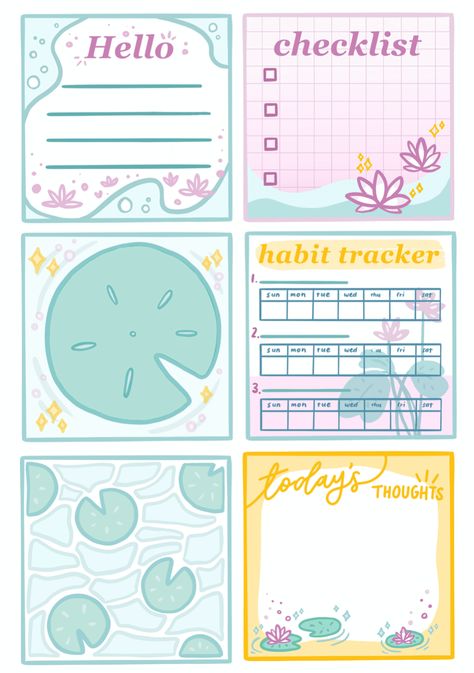 Are you a note taker and would like to have some cute memo sheets to jot down your thoughts? ✏️  Choose from 6 different designs from a quick checklist, quotes of the day, mini weekly habit trackers + more 🤩