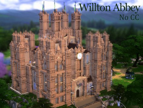 Sims 4 Palace, Palace Decor, Sims 4 Restaurant, Vintage Mansion, Sims Memes, Sims Furniture, Castle Exterior, The Sims 4 Lots, Eco Lifestyle