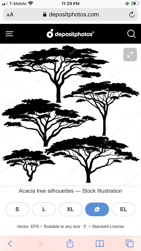 African Trees Silhouette, Safari Tree Silhouette, Safari Tree Tattoo, Africa Tree Tattoo, African Tree Tattoo, Jungle Silhouette, Africa Tattoo, Tree Line Drawing, Africa Design