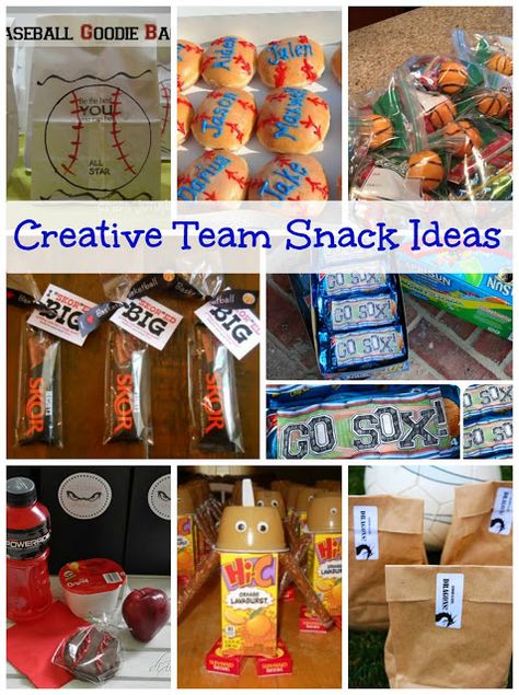 Creative team snack ideas  The Dave Krache Foundation: www.davekrache.com Helping kids play the sports they love Team Snack Ideas, Snack Bag Ideas, Kids Sports Snacks, Volleyball Snacks, Cheer Snacks, Baseball Treats, Soccer Snacks, Baseball Snacks, Team Mom Baseball