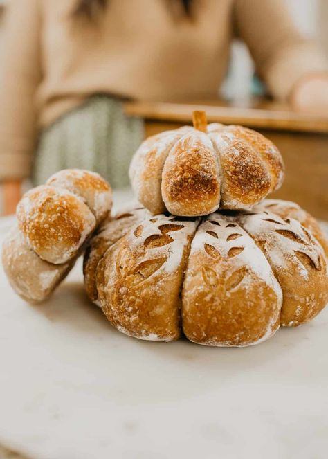 Pumpkin + Cinnamon Swirl Sourdough Loaf - Acts Of Sourdough Sourdough Turkey, Pumpkin Sourdough, Sourdough Loaf, Pumpkin Loaf, Leftover Pumpkin, Bread Starter, No Rise Bread, Swirled Bread, Honey Oats