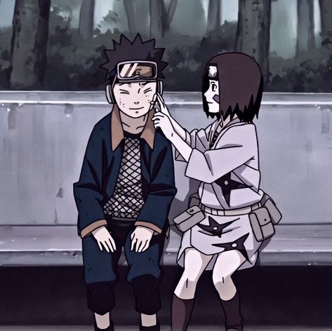 Obito And Rin Pfp, Obito And Rin Couple, Obito And Rin Wallpaper, Obito Uchiha X Rin, Obito Uchiha And Rin, Naruto Icons Aesthetic, Obito Uchiha Rin, Rin And Obito, Obito X Rin