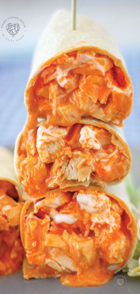 Buffalo Chicken Wontons, Buffalo Chicken Rolls, Buffalo Chicken Wraps, Chicken Roll Ups, Smart School House, Homemade Lunch, Smart School, Chicken Rolls, Chicken Dips