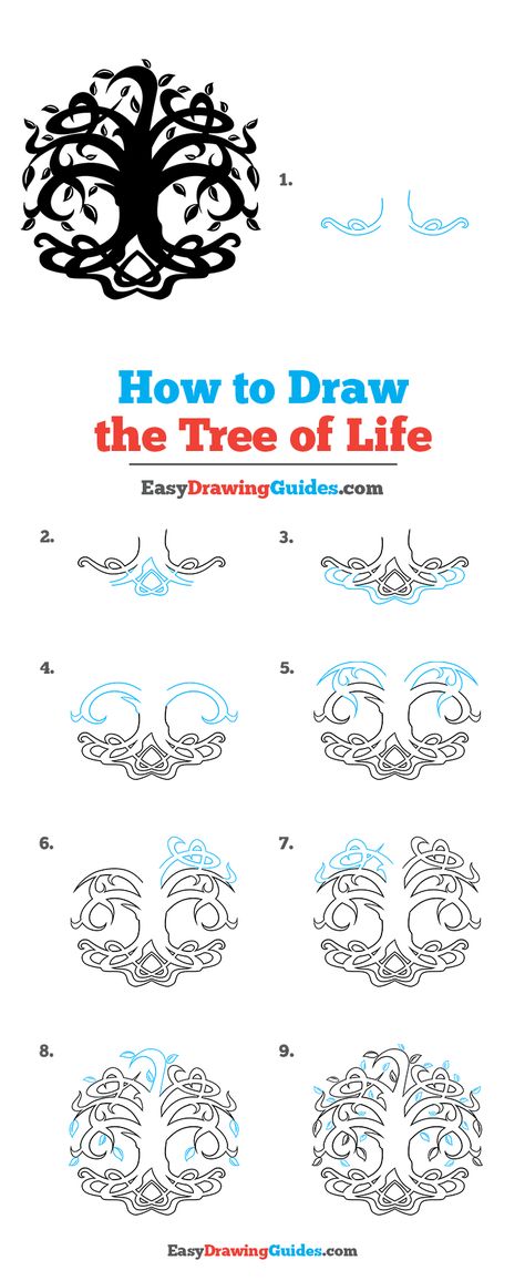 Tree Of Life Easy Drawing, Simple Tree Of Life Drawing, Tree Of Life Art Drawing Simple, How To Paint The Tree Of Life, Tree Of Life Sketch Simple, Easy Drawings For Beginners Trippy, How To Draw The Tree Of Life, How To Draw Tree Of Life, The Tree Of Life Drawing