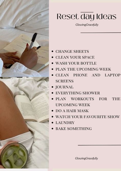 Things That Inspire Me, Productive Sunday Routine, Healthcare Aesthetic, Reset Sunday, Self Care Hacks, Reset Ideas, Sunday Reset Routine, Reset Day, Routine Day