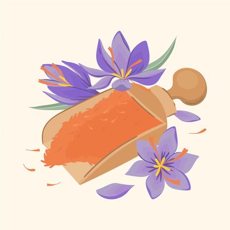 Free Vector | Hand drawn flat design saffron illustration Saffron Logo Design, Saffron Drawing, Saffron Illustration, Food Sticker, Food Stickers, Vector Hand, Packaging Design Inspiration, Package Design, Flat Design