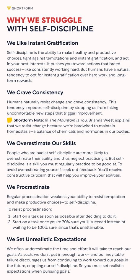 Do you give in to impulsive behavior? Do you want to gain self-discipline?  By becoming more self-disciplined, you’ll be able to endure the distractions life throws at you and steadily progress toward your goals.  Follow the link to discover emotional and logical strategies to gain self-discipline. How To Gain Self Control, How To Gain Discipline, Learning Self Discipline, How To Improve Self Discipline, How To Practice Discipline, How To Become Self Disciplined, How To Be Self Disciplined, How To Build Self Discipline, How To Become Disciplined