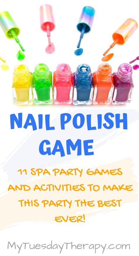 Spa Parties For Women, Kids Spa Party Favors, Spa Party Ideas For Girls Birthday Kids, Spa Day Themed Birthday Party, Beauty Bar Birthday Party Ideas, Activity Days Spa Night, Pamper Party Decorations, Nail Polish Games Slumber Parties, Spa Theme Party Ideas