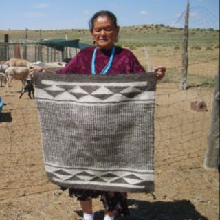 Saddle blanket woven by Evelyn Simonsen, Navajo, from hand- shorn, carded and spun Navajo Churro wool. Love the traditional yet modern look of the contrasting geometric shapes. Navajo Weaver, Navajo Culture, Native American Rugs, Navajo Weaving, Weaving Inspiration, Plains Indians, Navajo Rugs, Indigenous Americans, Native American Design