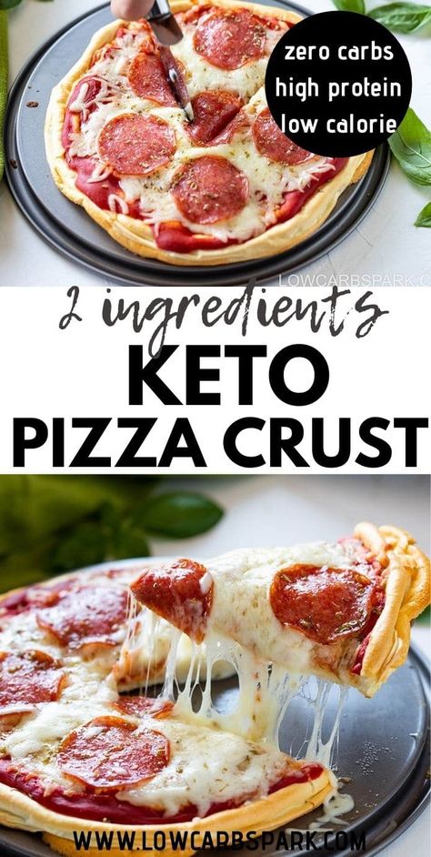 High Protein Low Carb Pizza Crust - 2 Ingredients Keto Pizza Crust High Protein Low Carb Pizza, Low Carb Pizza Crust, Keto Pizza Crust, Low Calorie Pizza, Calories Pizza, Low Carb Pizza Recipes, Protein Pizza, Low Fat Low Carb, Low Carb Low Fat Recipes