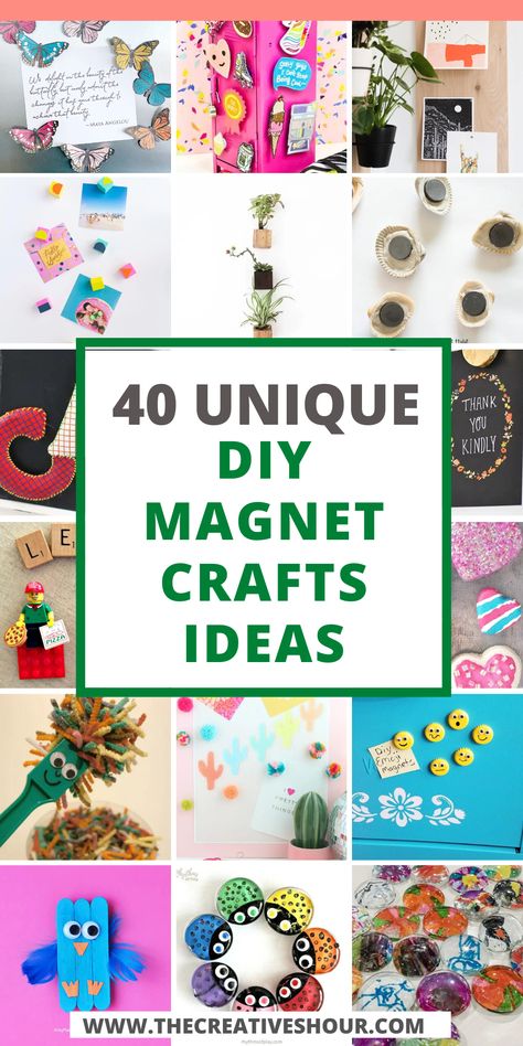 Magnet crafts hold a special allure, drawing kids, teens, and even the young-at-heart into a world of imaginative possibilities. From DIY projects to easy and fun ideas, we've curated a collection of magnetic crafts that will leave you magnetized with excitement. Whether you're seeking engaging activities for preschool kids, toddlers, or teens, these crafts offer a perfect blend of entertainment and creativity. Locker Magnets Diy, Magnet Crafts Ideas, Magnet Art Ideas, Magnet Art Projects For Kids, Easy Diy Magnets, Crafts With Magnets, Diy Animals Crafts, Magnet Crafts Diy, Homemade Magnets Easy Diy