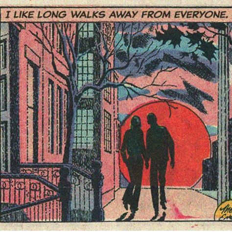 Long walks away from everyone brings me great joy Romance Comics, Love Story Comic, Romance Comic, Comic Pop Art, Joker Comic, ポップアート ポスター, Výtvarné Reference, Marvel Logo, Vintage Pop Art