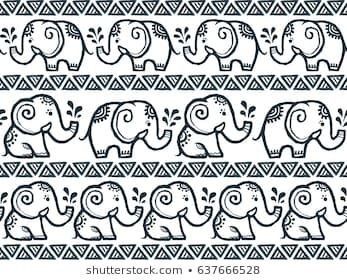 Indian Doodle Art, Indian Elephant Drawing, Elephant Art Drawing, Diy Bag Painting, Elephant Doodle, Worli Painting, Elephant Graphic, Elephant Drawing, Mandala Art Therapy