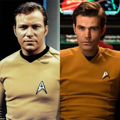 Paul Wesley knew better than to impersonate a legend. The Vampire Diaries alum stars as Captain Kirk on Paramount+'s Star Trek: Strange New Worlds, which wrapped its first season on... Star Trek Strange New Worlds Kirk, Paul Wesley Star Trek, Star Trek Strange New Worlds, Dandy Highwayman, Fandom Star Trek, Star Trek Wallpaper, Strange New Worlds, Star Treck, Warp Speed