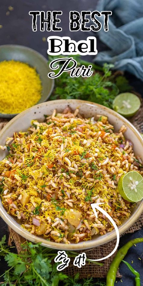 How To Make Bhel Puri At Home, Healthy Bhel Recipe, Snaks Item, Indian Chats Recipes, Easy Snacks At Home, Indian Snack Recipes At Home Easy, Indian Snack Recipes At Home, Quick Easy Snacks To Make At Home, Chaat Recipe Street Food