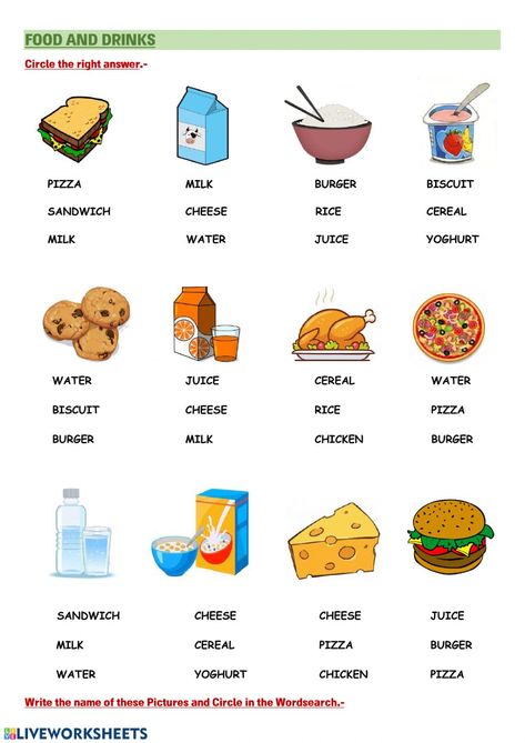 Food And Drink Activities For Kids, Evs Worksheet For Class 1 Food, Food And Drink Worksheet For Kids, Food And Drink Worksheet, Food Activity For Kids, Food Worksheets For Kids, Pollution Activities Worksheets, Food Activities For Kids, Food Worksheet