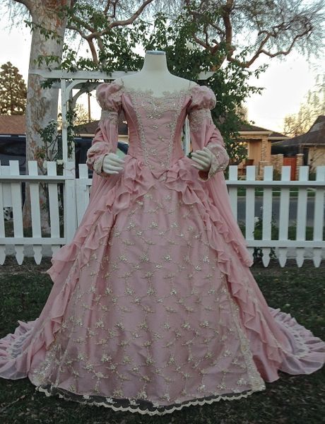 Rose Champagne Sleeping Beauty Princess Medieval Fantasy Gown Custom Size Sleeping Beauty Gown, Sleeping Beauty Dress, Wedding Dresses Princess, Pink Princess Dress, Mermaid Cosplay, Sleeping Beauty Princess, Rose Champagne, Custom Gown, Princess Ball Gowns