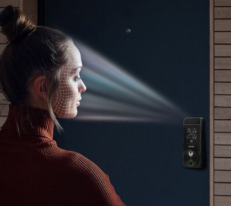 This smart lock can recognize your face — The Verge Cctv Camera Installation, Security Tips, Smart Case, Smart Lock, Facial Recognition, Wifi Network, House System, Home Quotes And Sayings, Home Security Systems