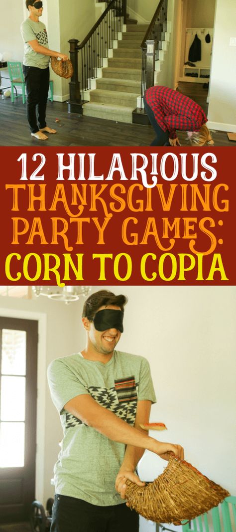 Thanksgiving Party Games, Thanksgiving Family Games, Fun Thanksgiving Games, Thanksgiving Games For Adults, Thanksgiving Games For Kids, Teen Party Games, Minute To Win It Games, Minute To Win, Thanksgiving Family